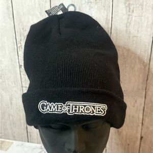 2017 Game of Thrones Black Embroidered HBO Logo Beanie*BRAND NEW!!